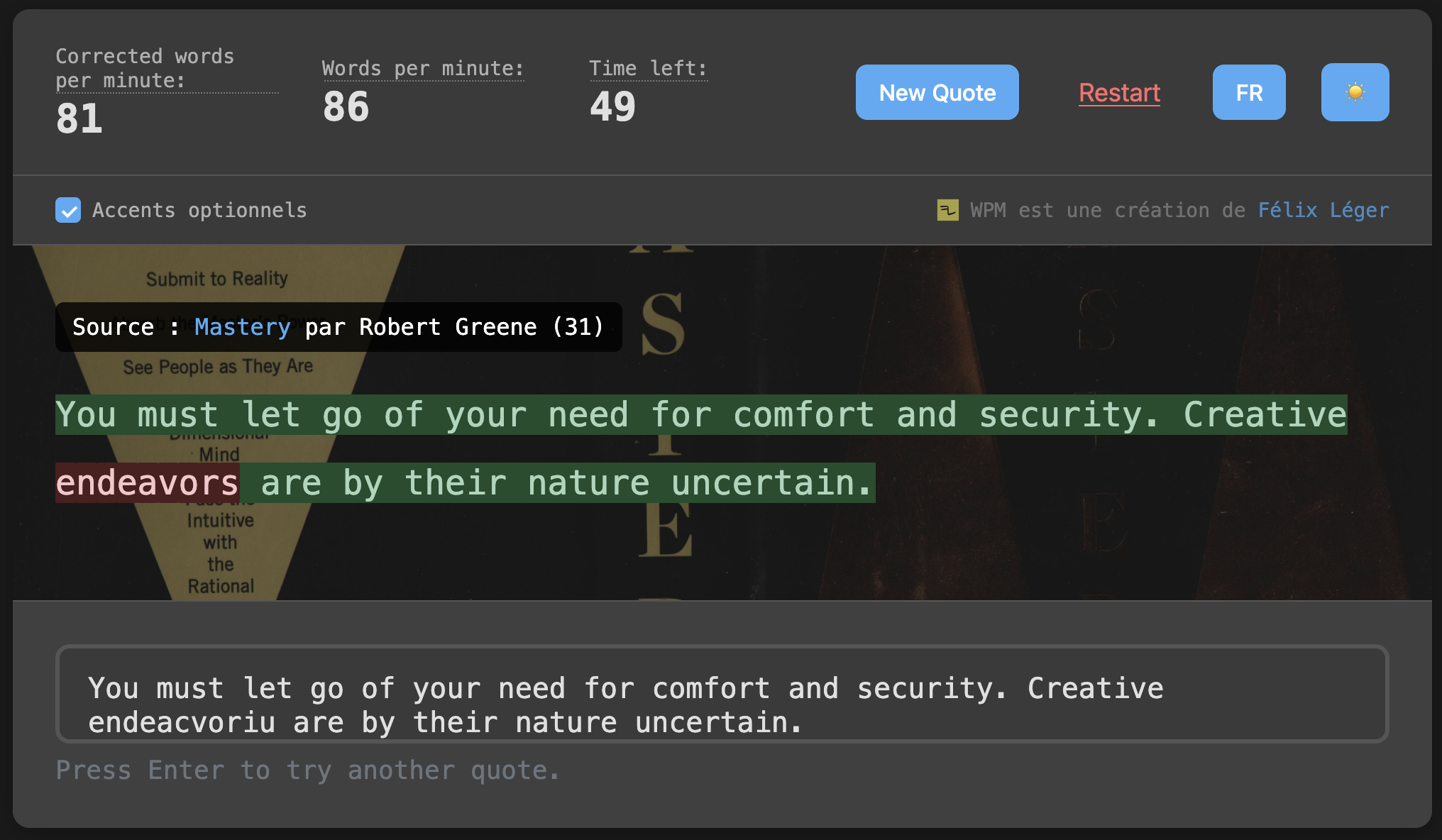 Introducing WPM: A Literary Typing Test That Makes Practice Meaningful